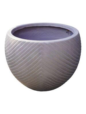 Saksija Colombo, siva, fiberstone