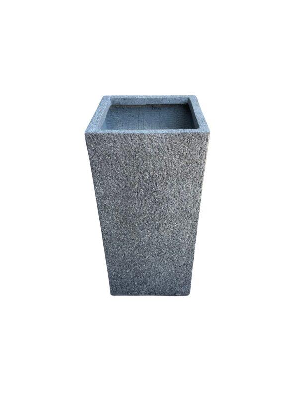 Žardinjera Atlanta siva H60xL28xW28cm fiberstone četvrtasta Žardinjera Atlanta siva H60xL28xW28cm fiberstone četvrtasta