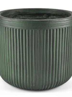 Saksija tamno zelena H31,5xR35cm fiberstone Saksija tamno zelena H31,5xR35cm fiberstone