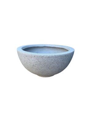 Saksija Cleveland svetlo siva H22xR44cm fiberstone