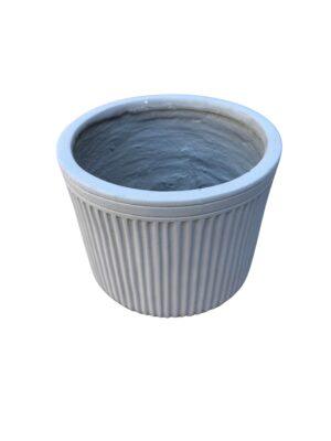Saksija toplo siva H20,7xR24cm fiberstone