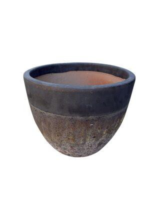 Saksija rustik braon H32xR35,5cm keramička